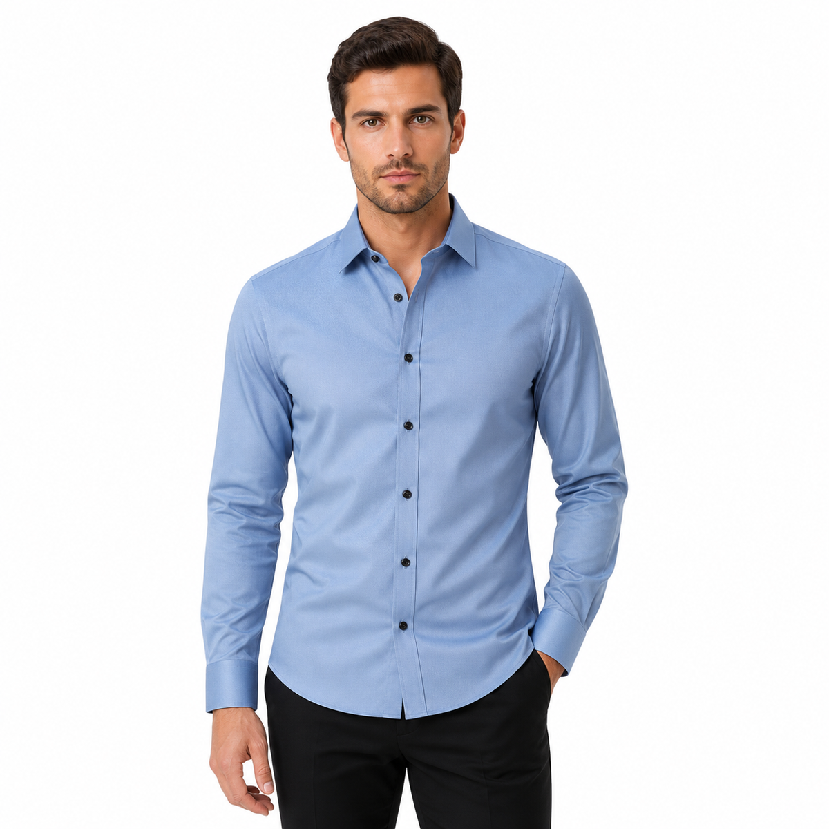 Men's Long Sleeve Business Casual Shirt