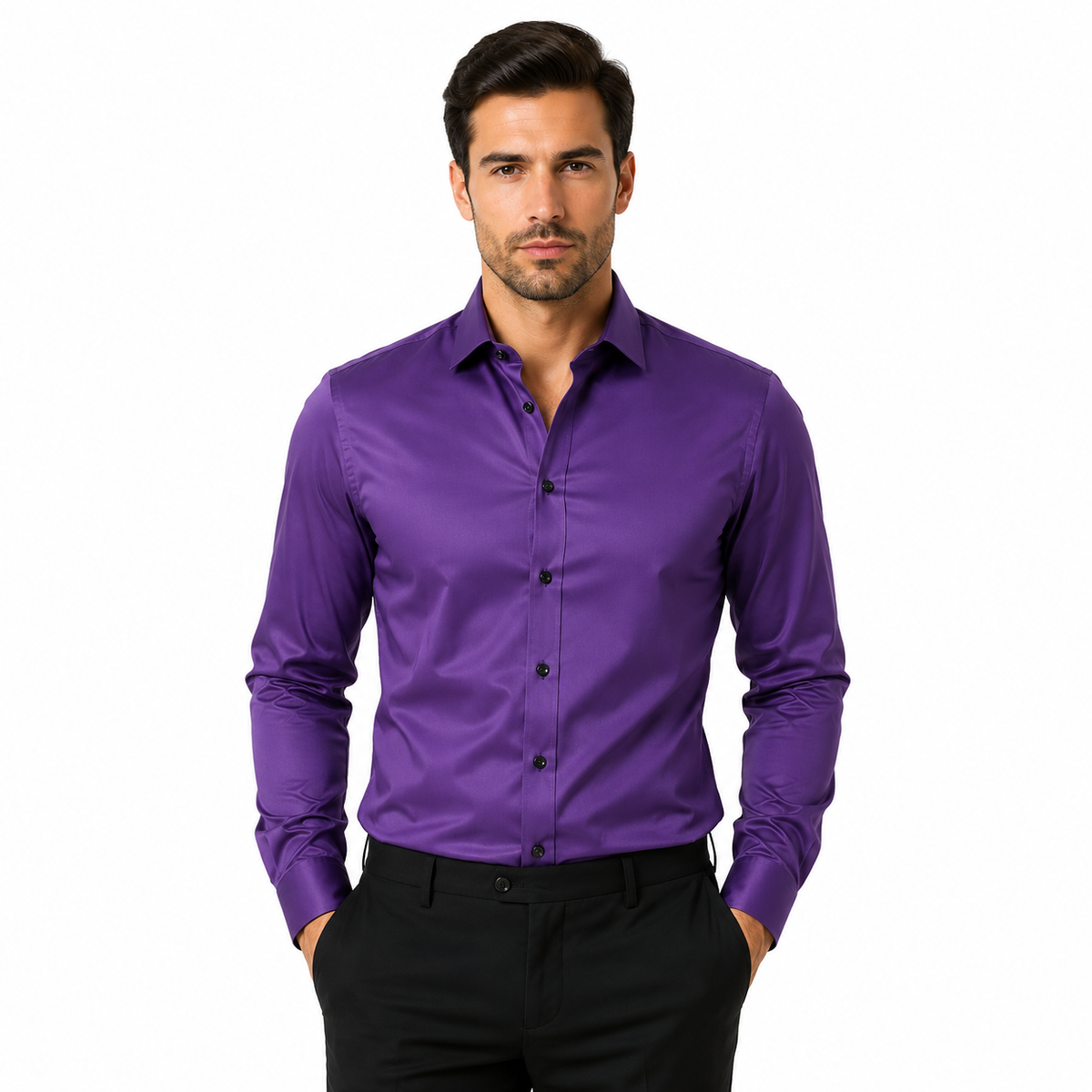 Men's Long Sleeve Business Casual Shirt