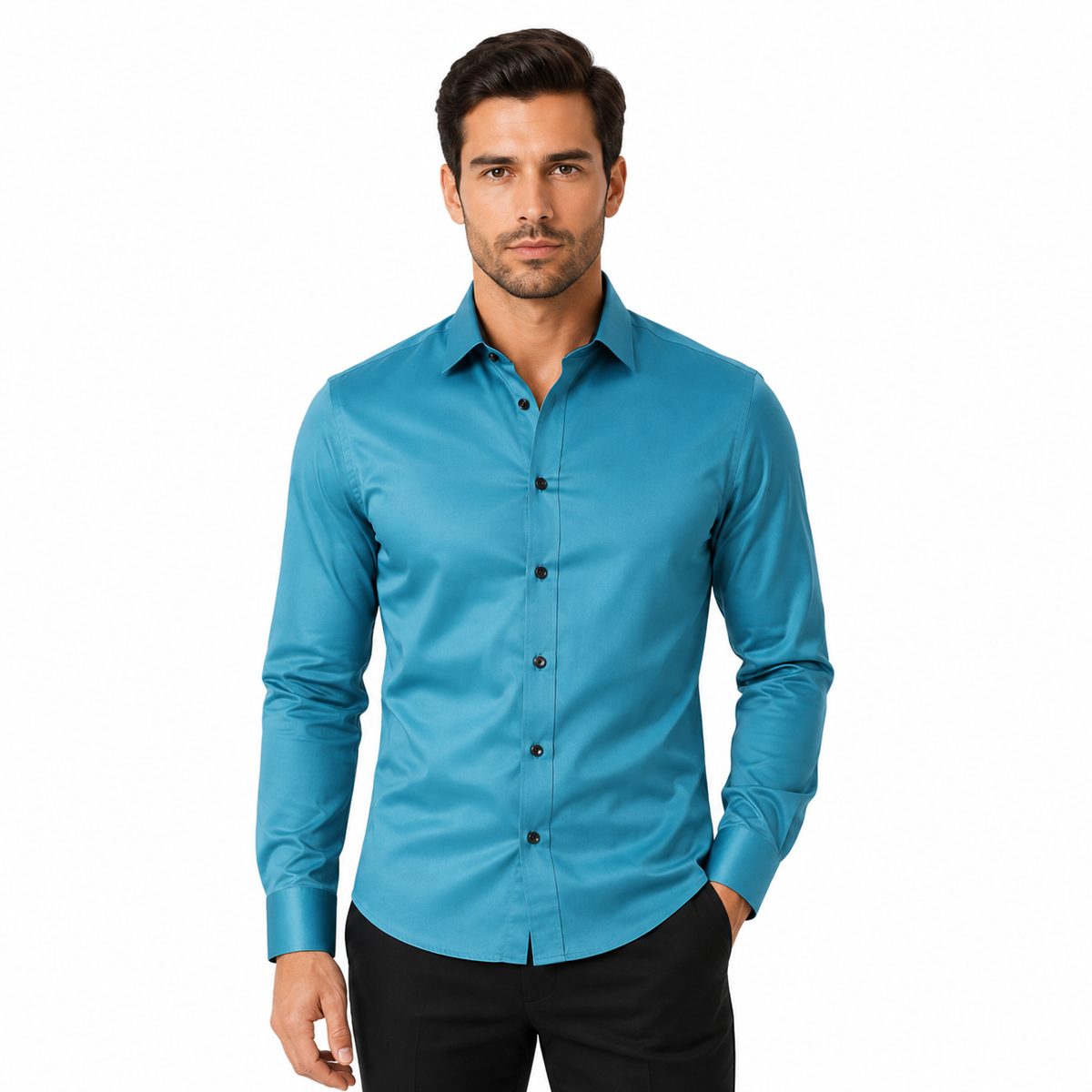 Men's Long Sleeve Business Casual Shirt