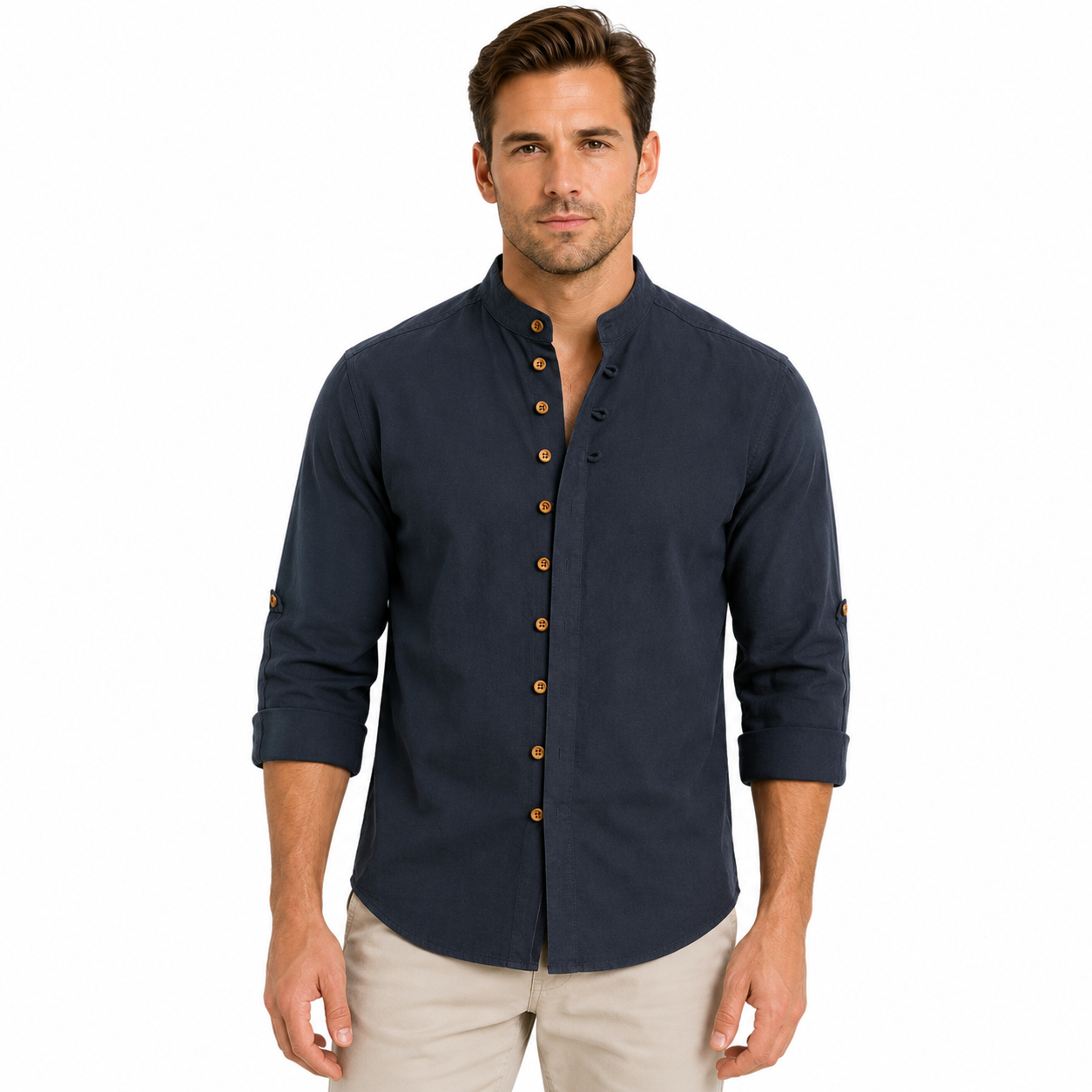 Men's Long Sleeve Japanese Style Shirt