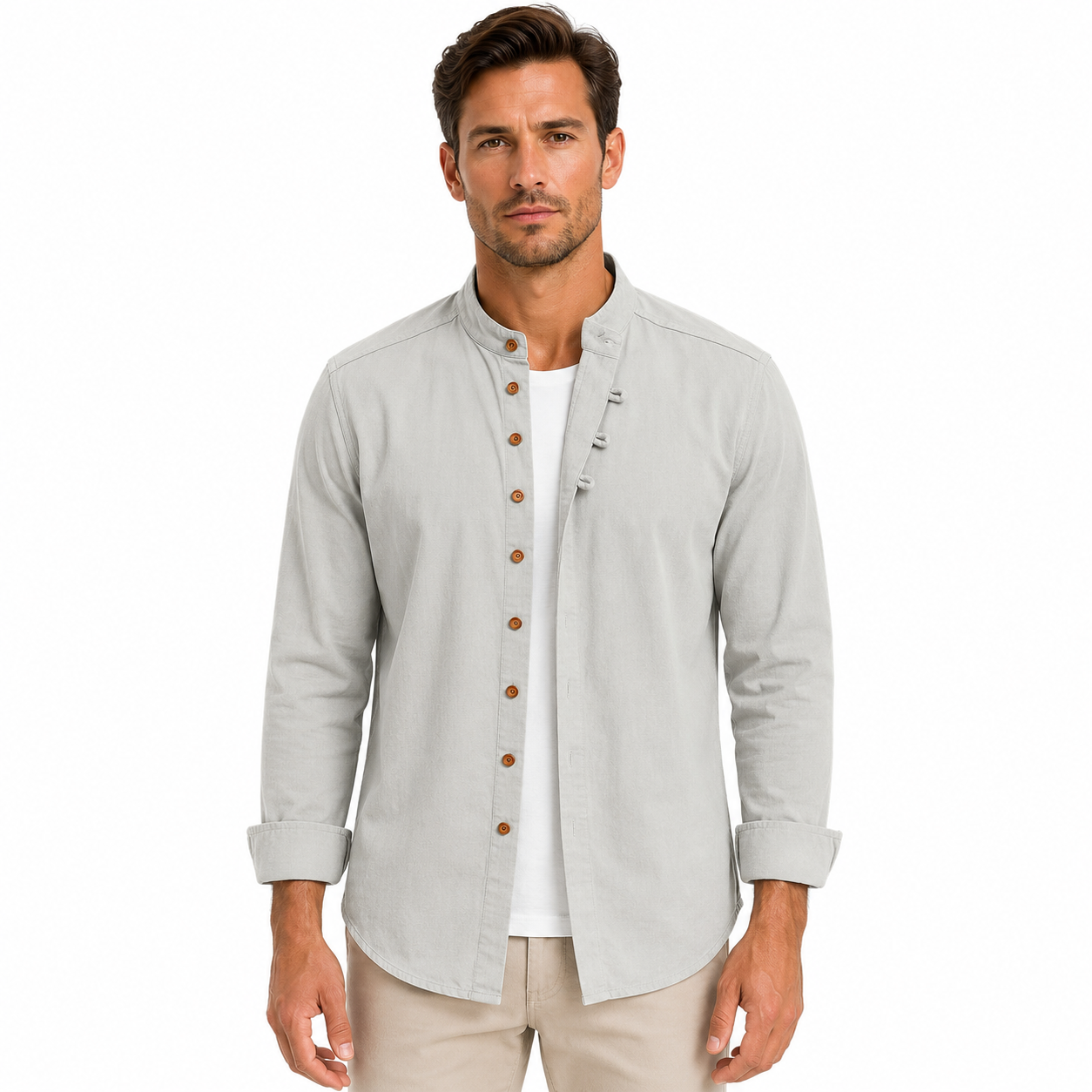 Men's Long Sleeve Japanese Style Shirt