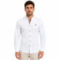 Men's Long Sleeve Stand Collar Casual Shirt