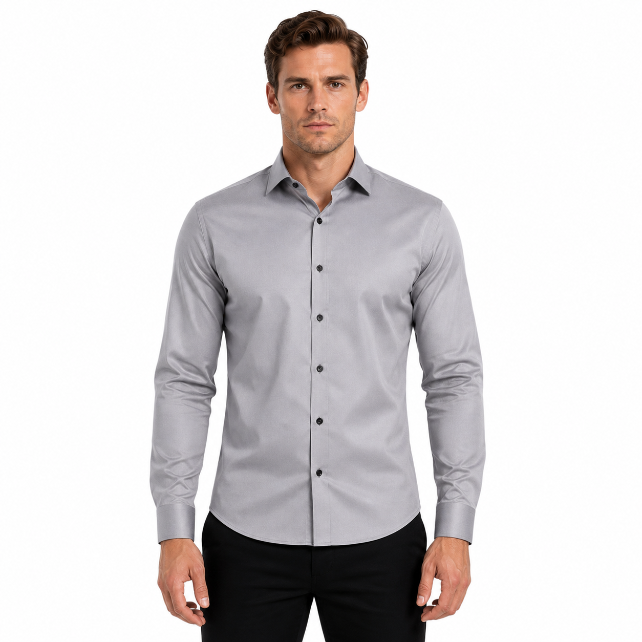 Men's Long Sleeve Stretch Shirt
