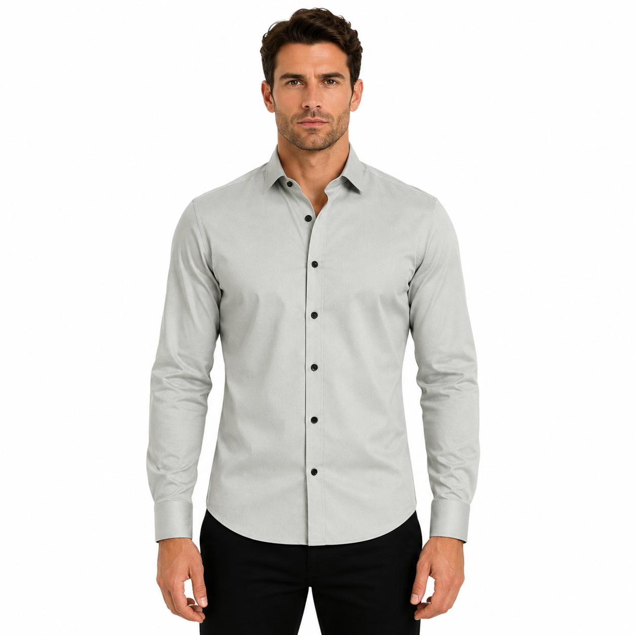 Men's Long Sleeve Stretch Shirt