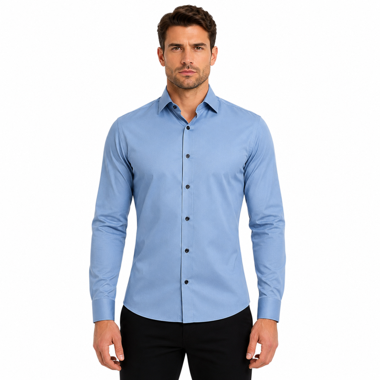 Men's Long Sleeve Stretch Shirt