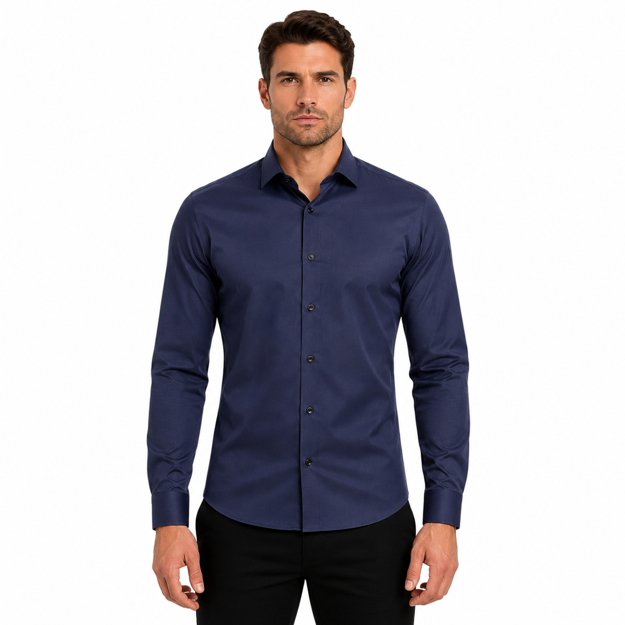Men's Long Sleeve Stretch Shirt