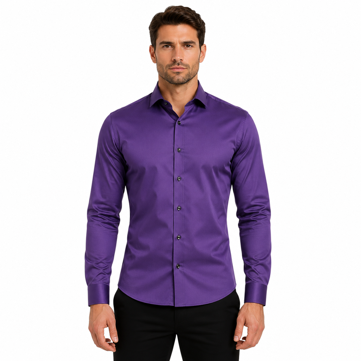 Men's Long Sleeve Stretch Shirt