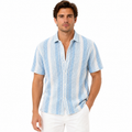 Men's Short-Sleeve Striped Shirt