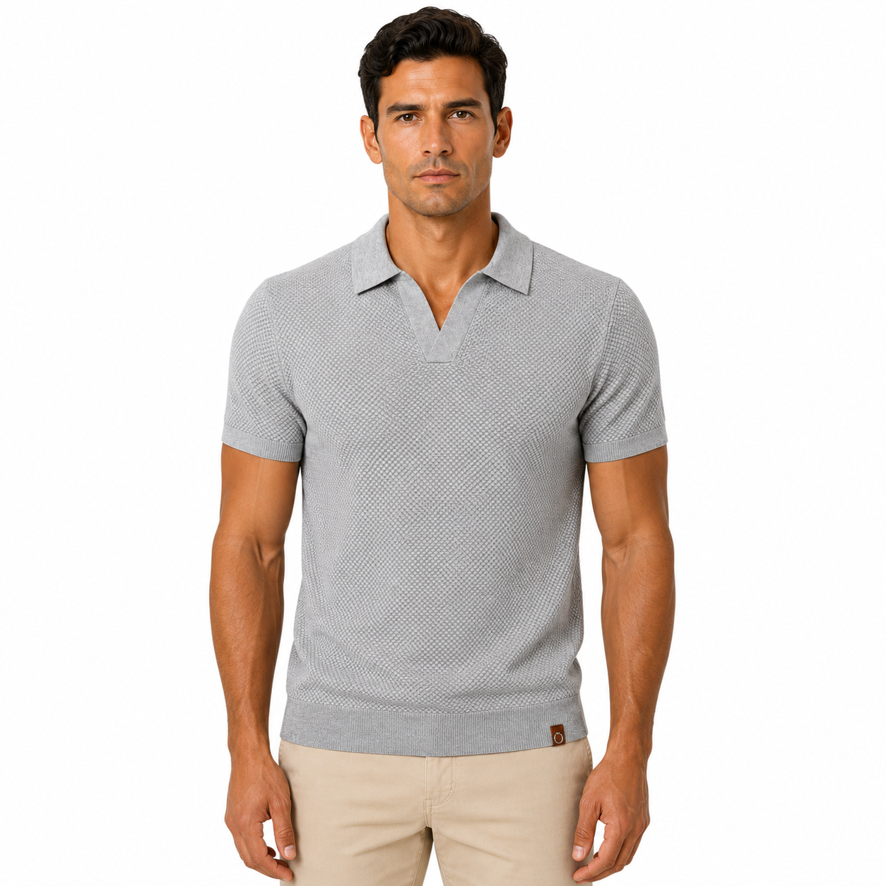 Men's Short-Sleeve V-Neck Polo Shirt
