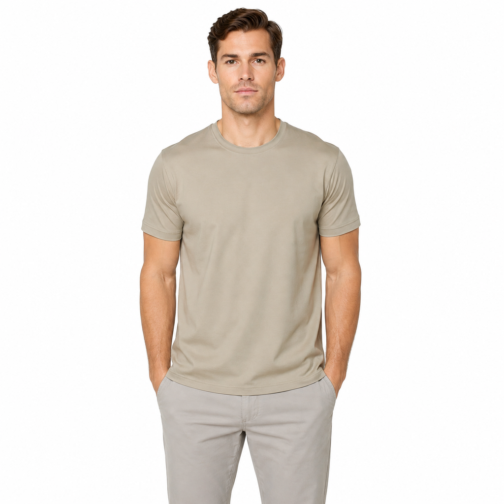 Men's Short Sleeve Casual Round Neck T-Shirt