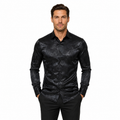 Men's Slim Fit Long Sleeve Evening Shirt