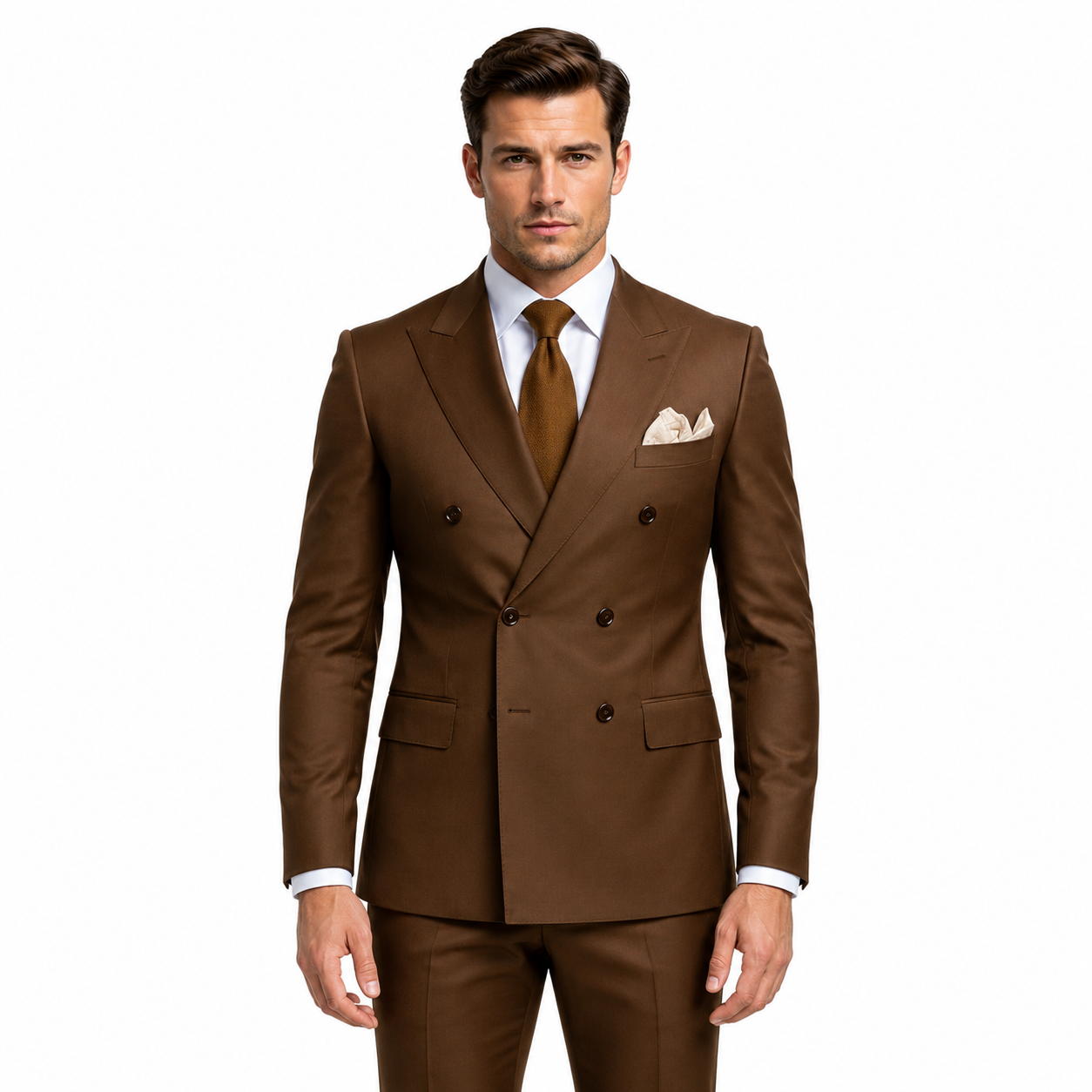 Men's Stylish Double-Breasted Suit