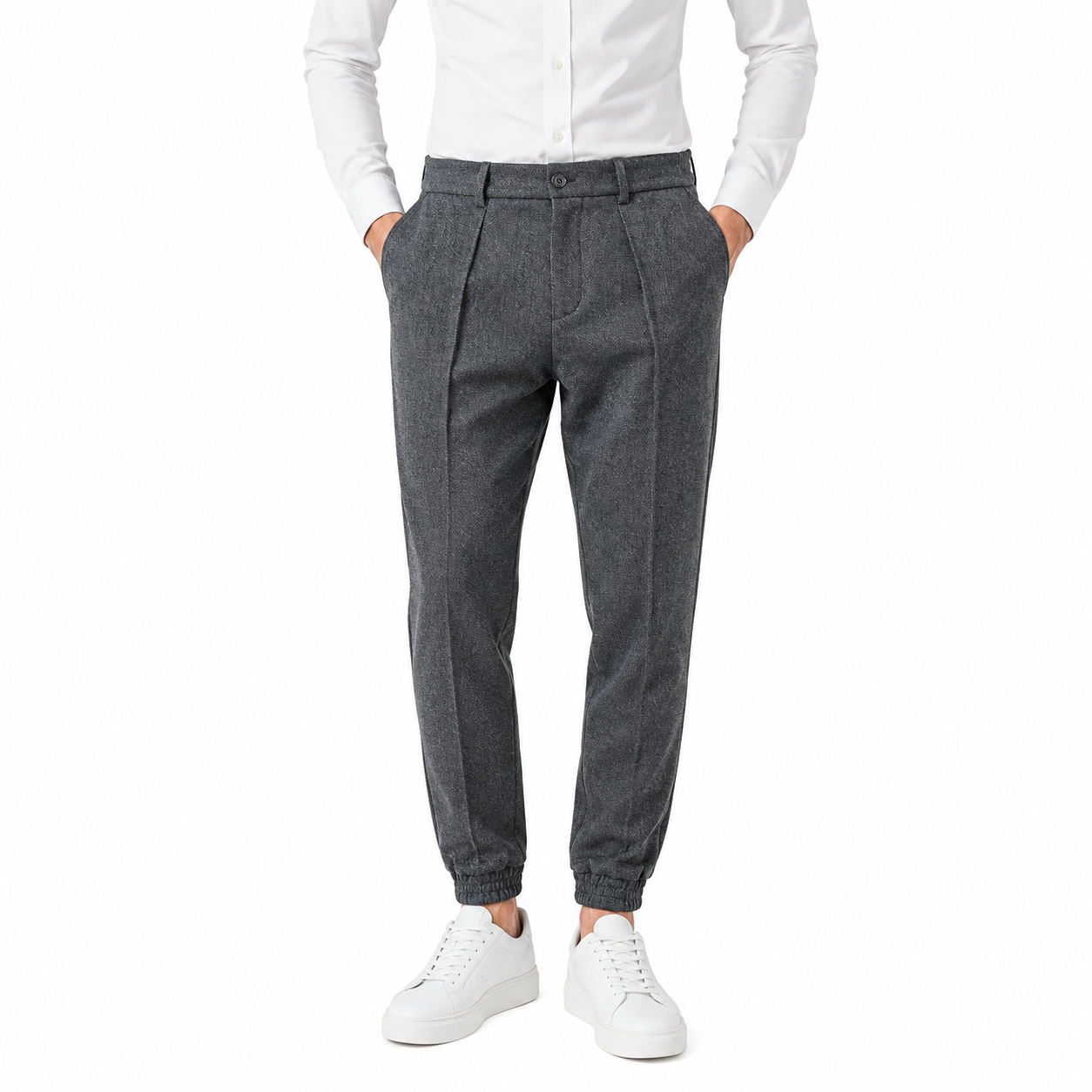 Men's Stylish Melange Long Pants
