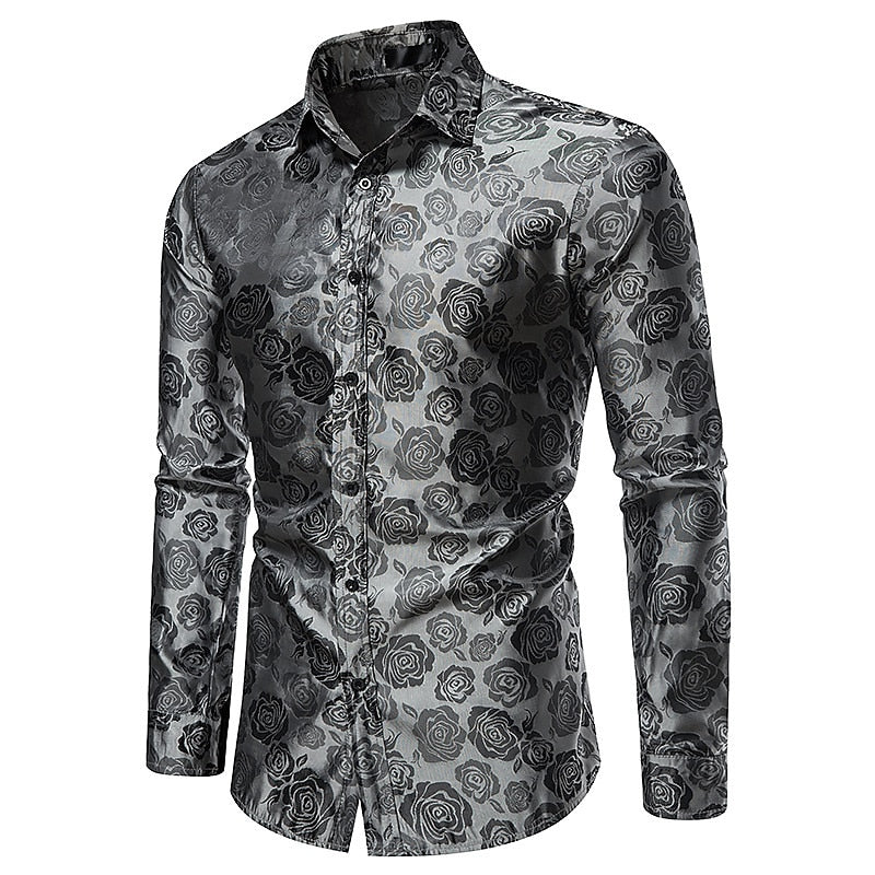 Men's Long Sleeve Button-Down Dress Shirt