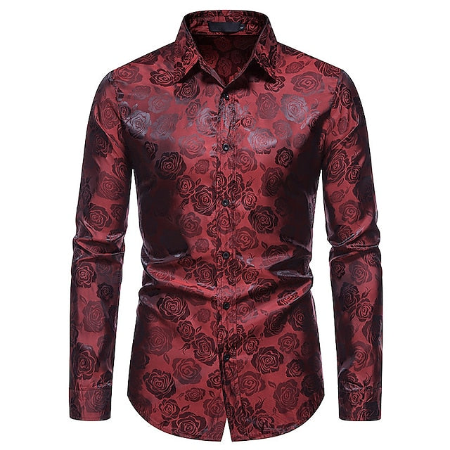 Men's Long Sleeve Button-Down Dress Shirt