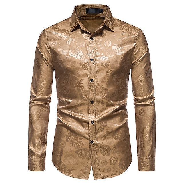 Men's Long Sleeve Button-Down Dress Shirt