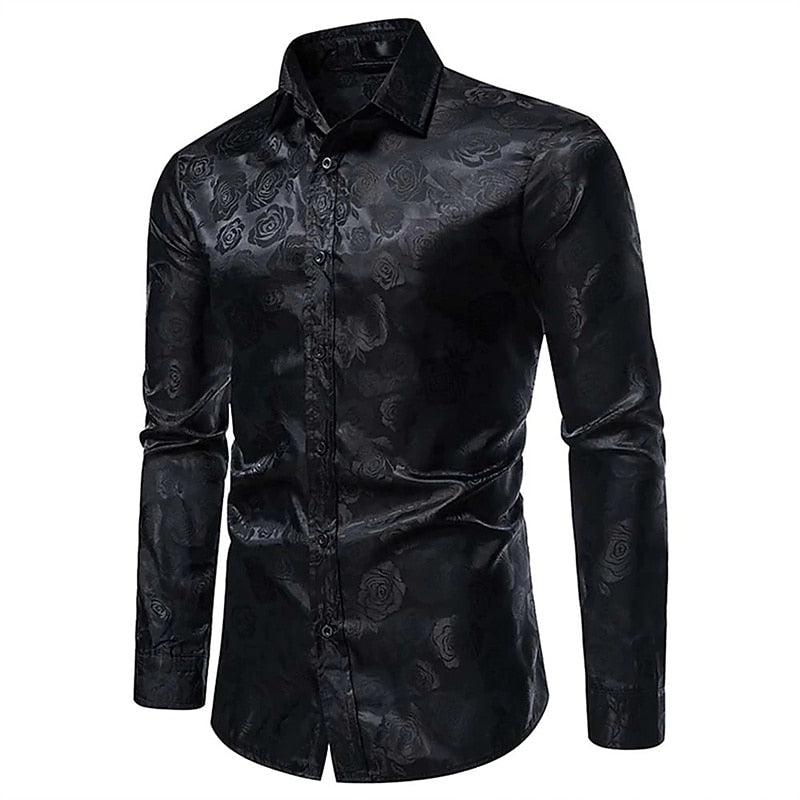 Men's Long Sleeve Button-Down Dress Shirt