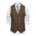 Men's Formal Waistcoat with Notched Lapel