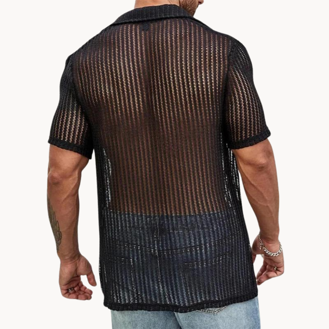 Men's Short-Sleeve Summer Beach Shirt