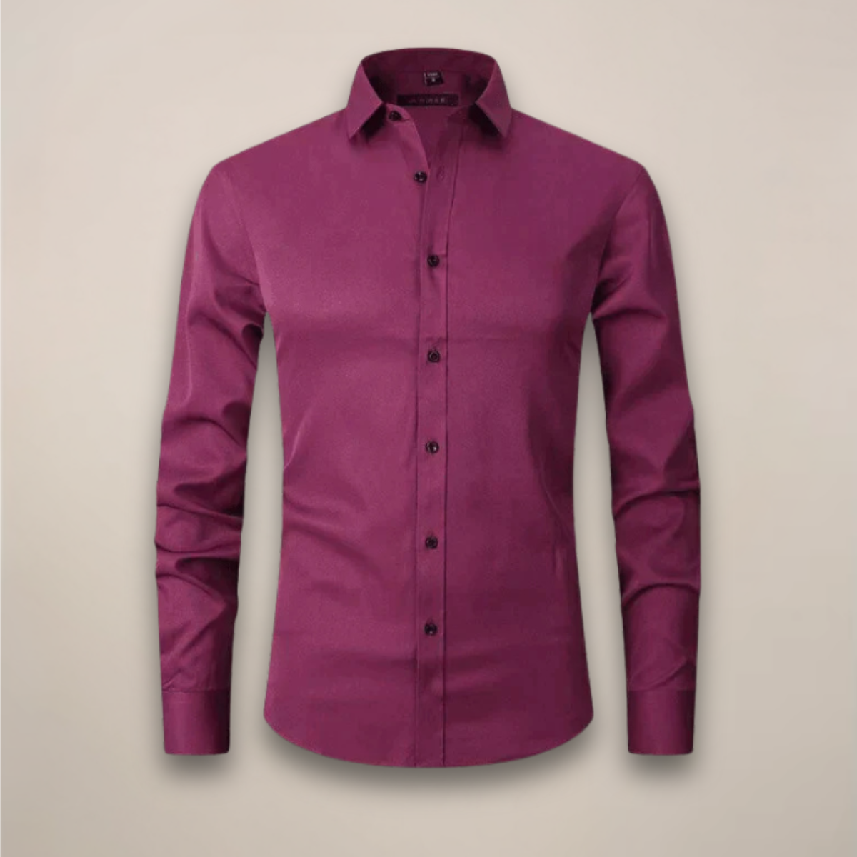 Men's Long Sleeve Button-Down Dress Shirt | Breathable Fabric