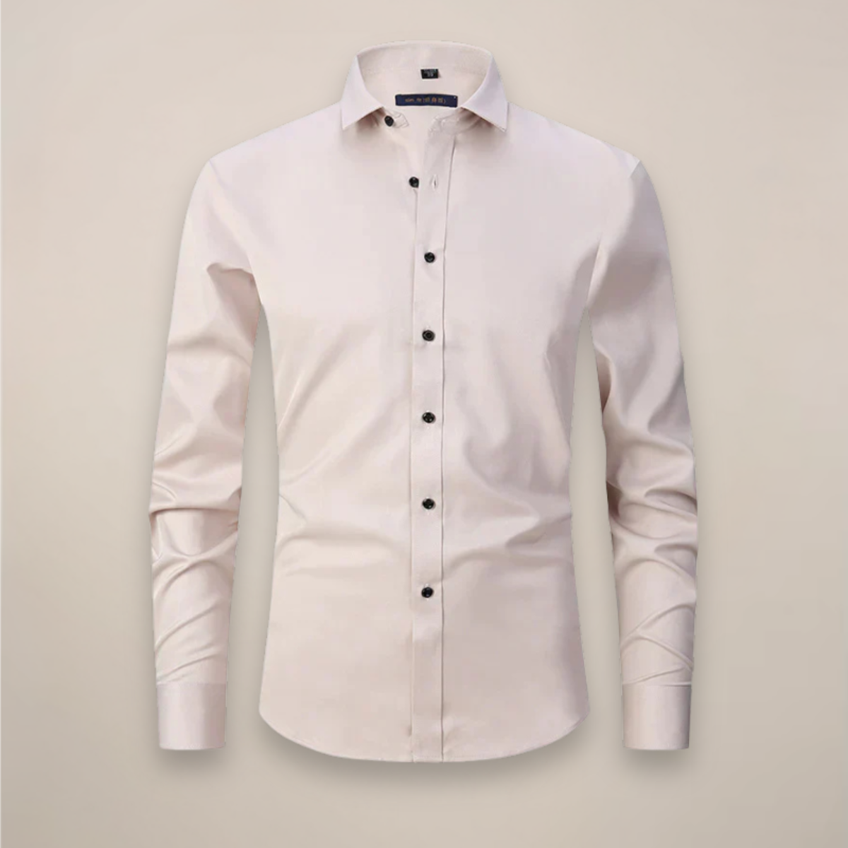 Men's Long Sleeve Button-Down Dress Shirt | Breathable Fabric