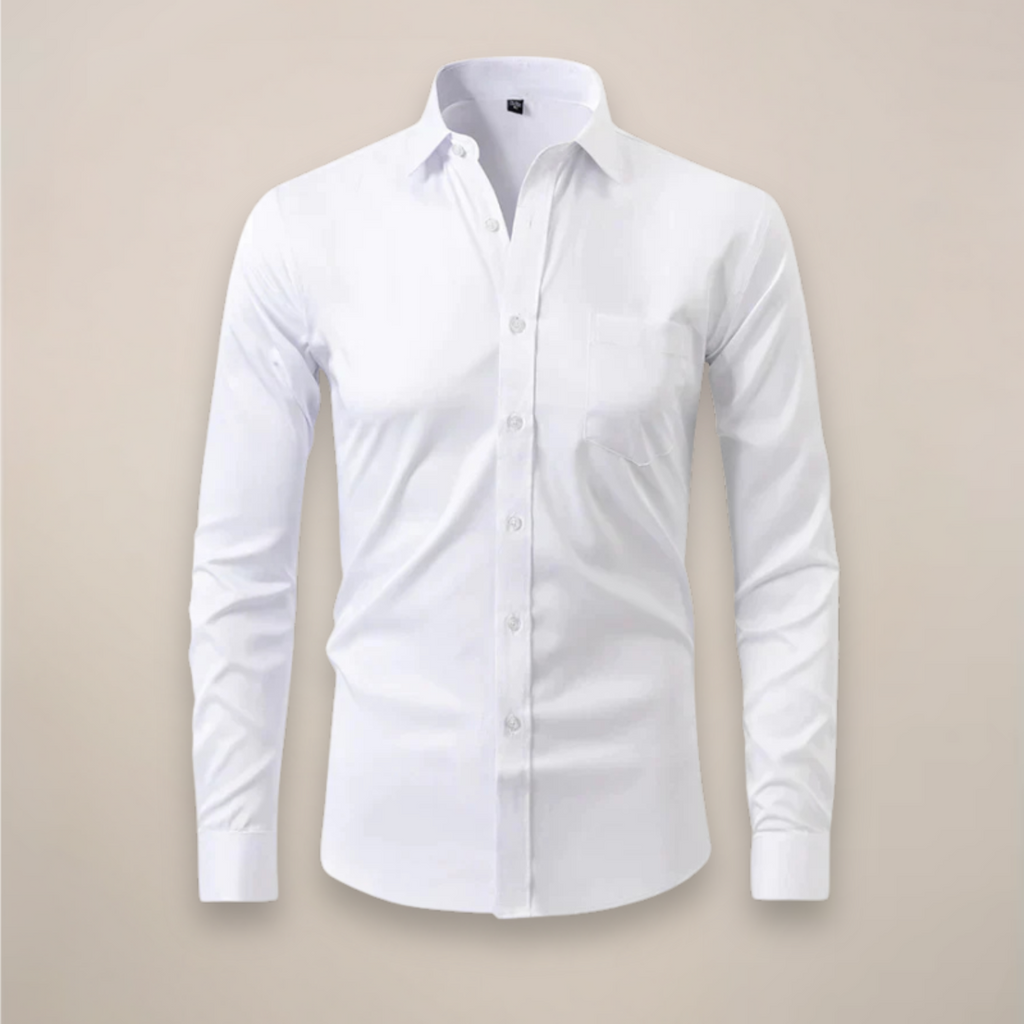 Men's Long Sleeve Smart Casual Button-Down Shirt