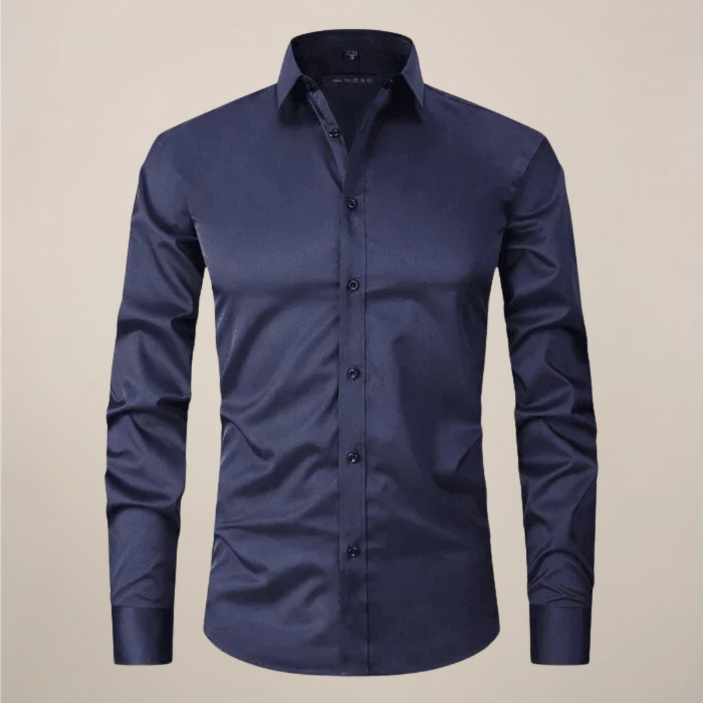 Men's Long Sleeve Smart Casual Button-Down Shirt