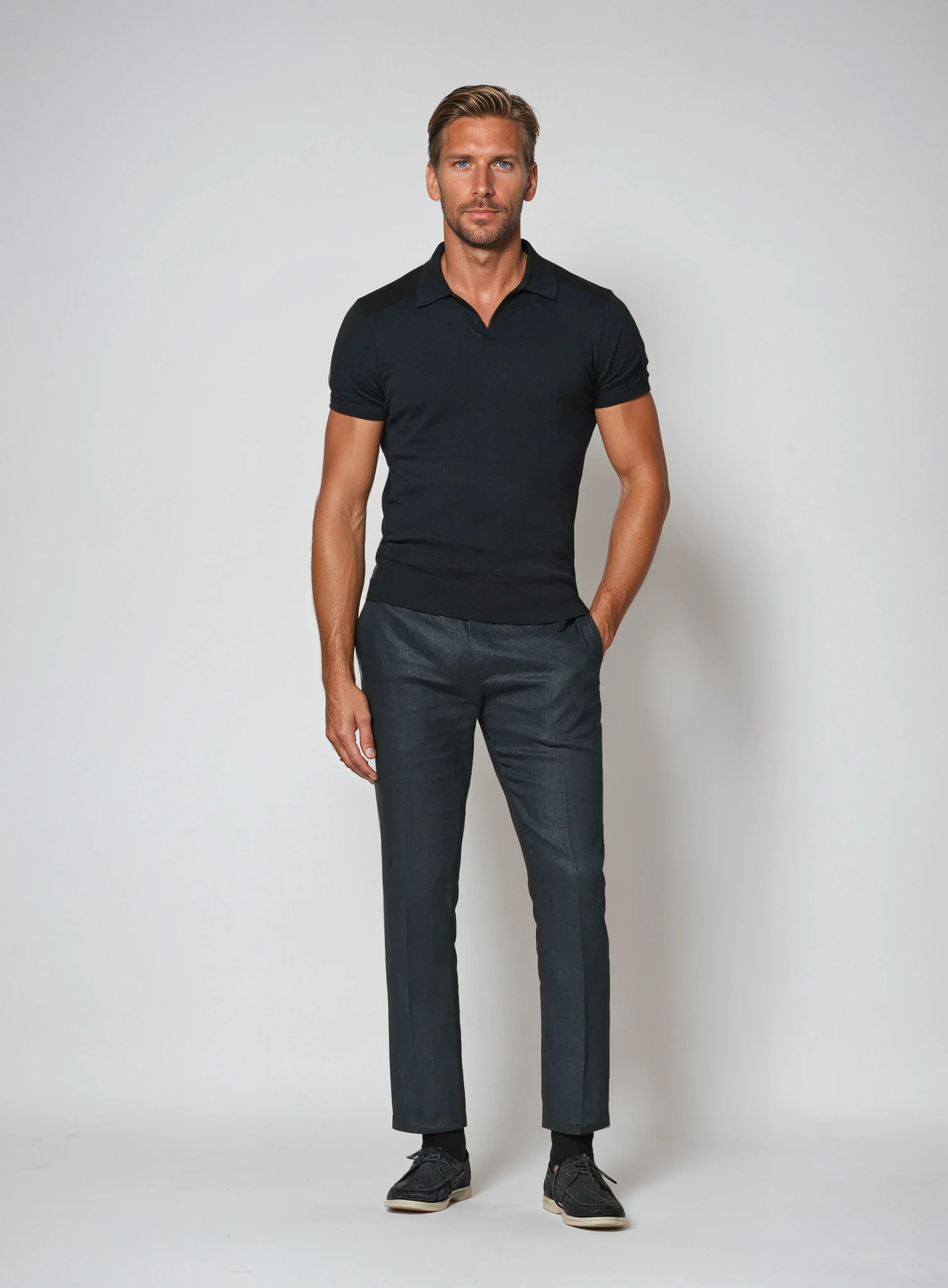 Men's Casual Short Sleeve Polo Shirt