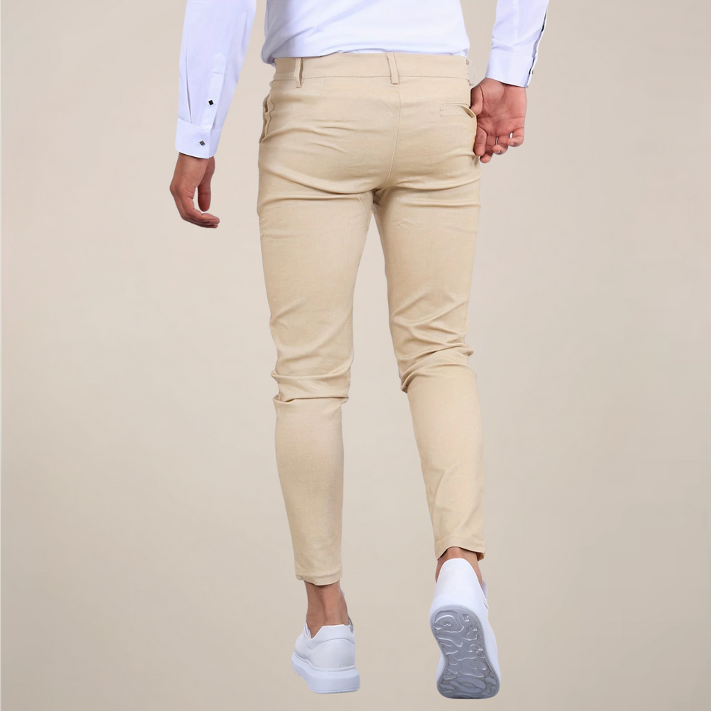 Men's Slim Fit Chino Pants for Business Casual Wear