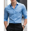 Men's Long Sleeve Button-Down Collar Shirt