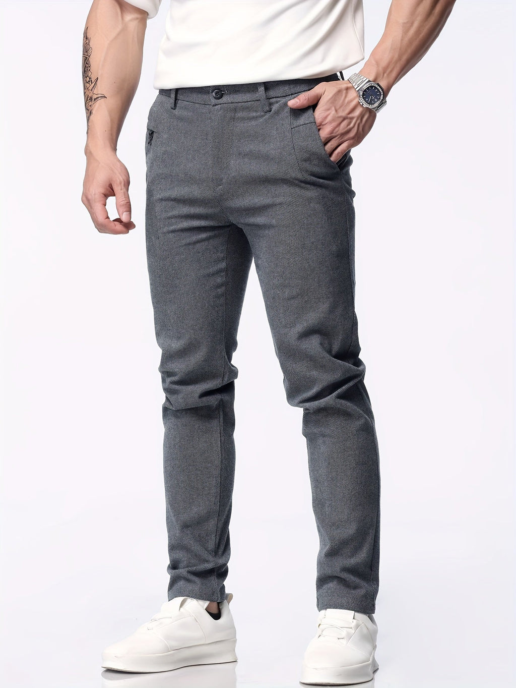 Men's Slim Fit Casual Chino Pants
