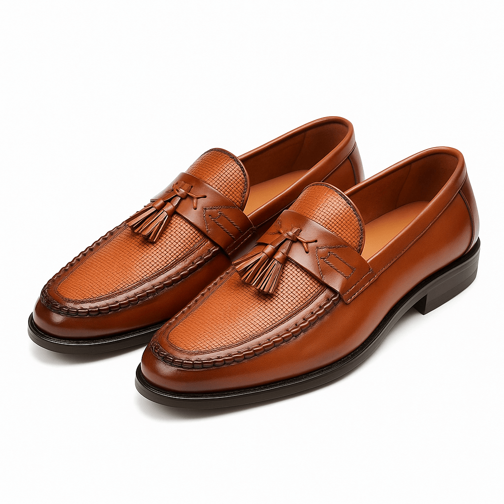 Men's Tassel Slip-On Loafers for Business Casual Wear