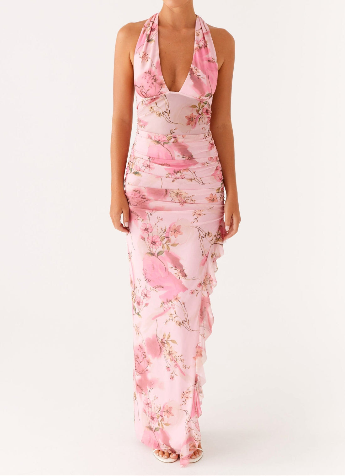 Fiorella Maxi Dress - Pink Floral Print