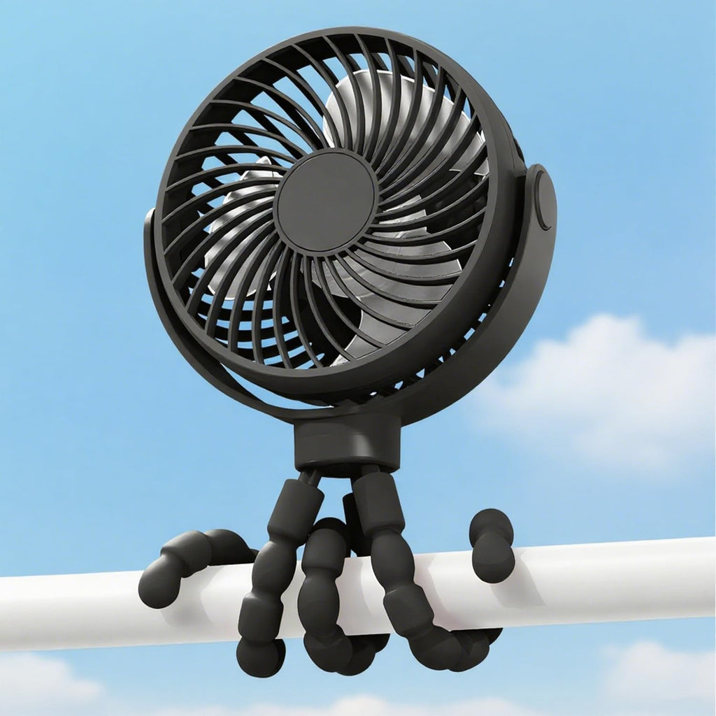 Portable Clip-On Stroller Fan with Battery Operation
