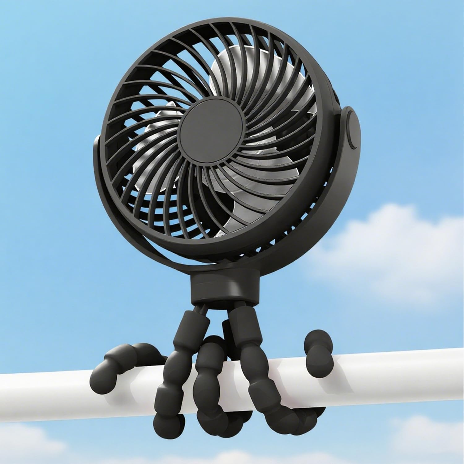 Portable Clip-On Stroller Fan with Battery Operation