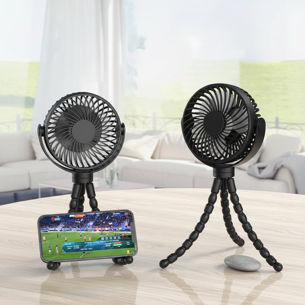 Portable Clip-On Stroller Fan with Battery Operation