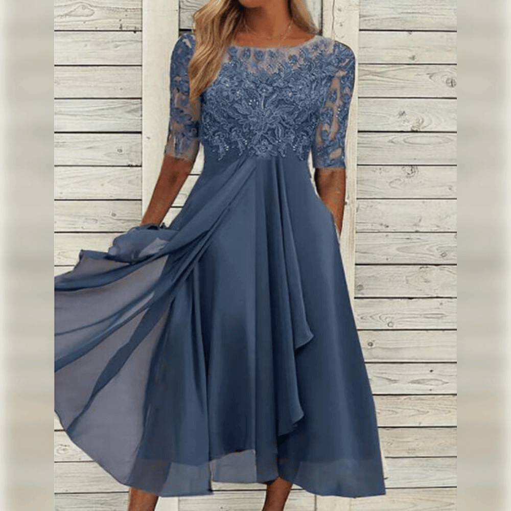 Women's Midi Dress for Wedding Guests