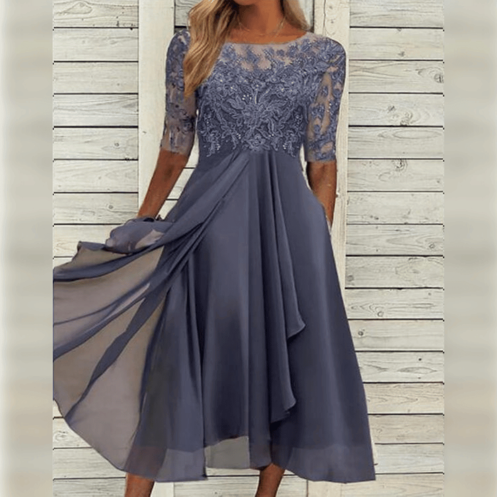 Women's Midi Dress for Wedding Guests