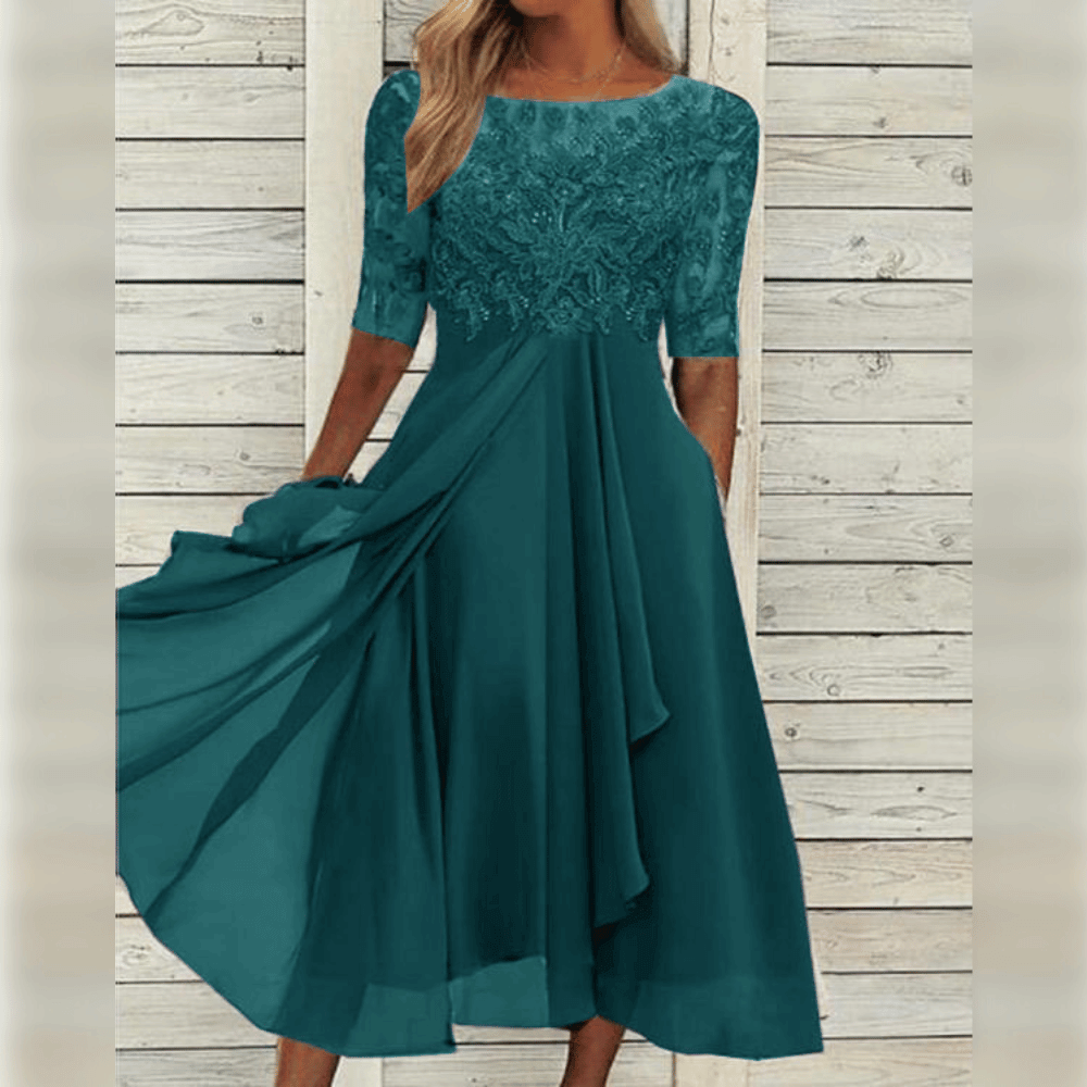 Women's Midi Dress for Wedding Guests