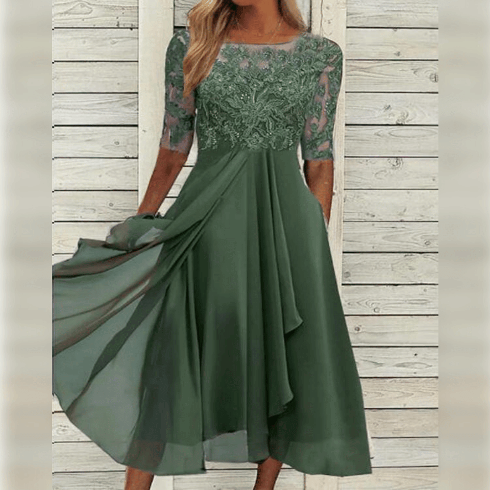 Women's Midi Dress for Wedding Guests