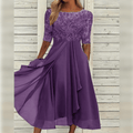 Women's Midi Dress for Wedding Guests