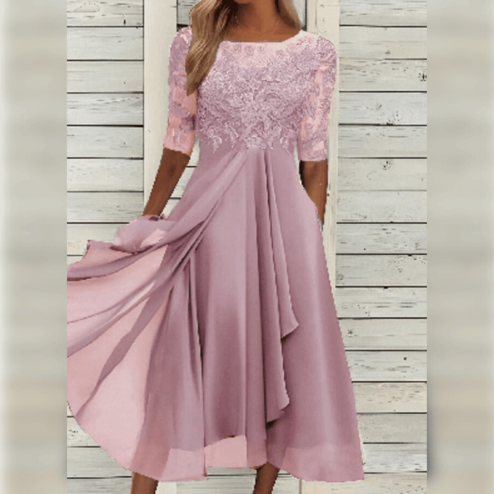Women's Midi Dress for Wedding Guests