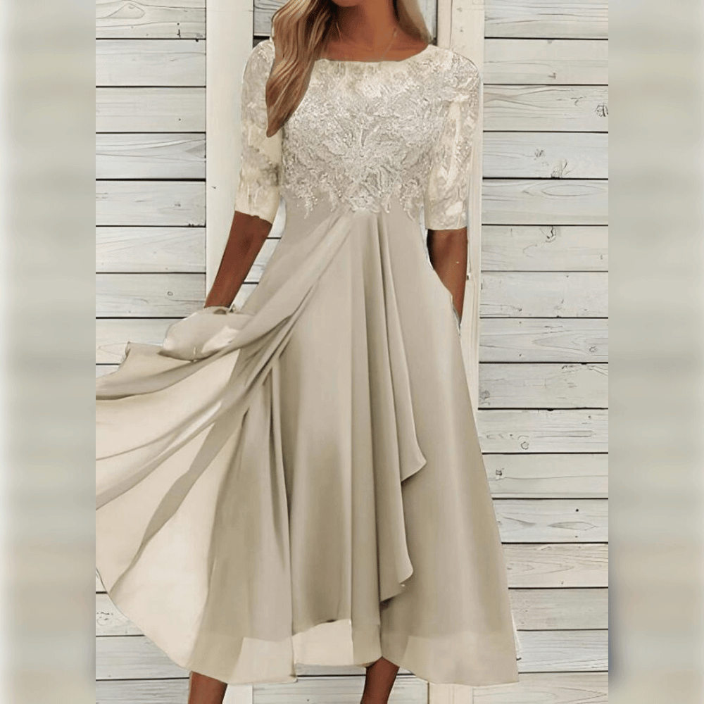 Women's Midi Dress for Wedding Guests