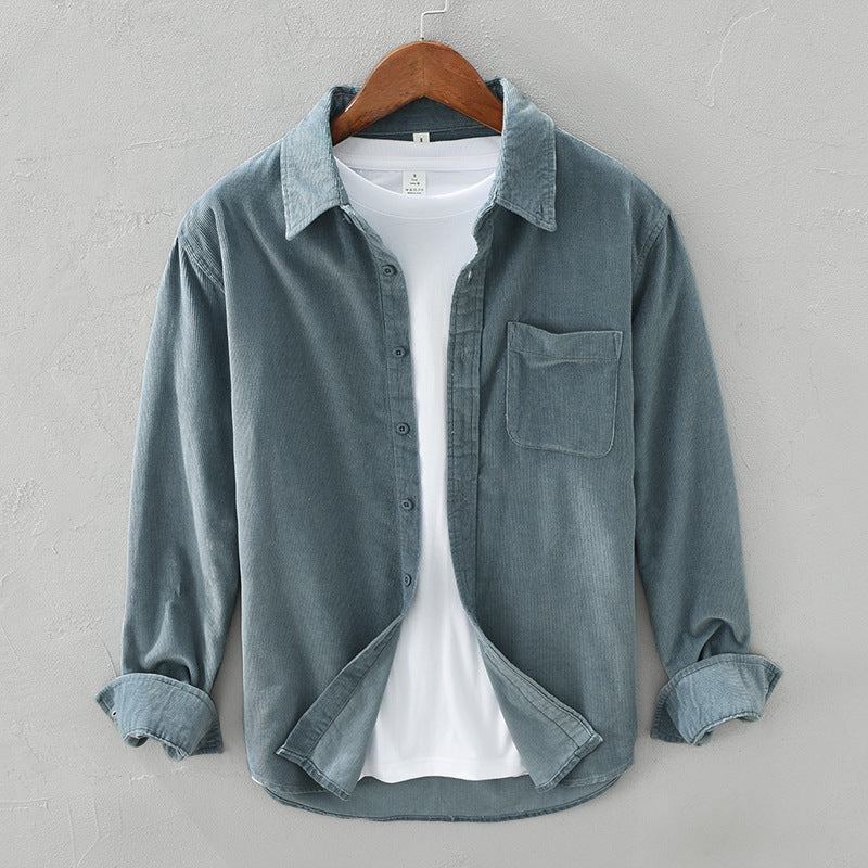 Men's Long Sleeve Corduroy Shirt