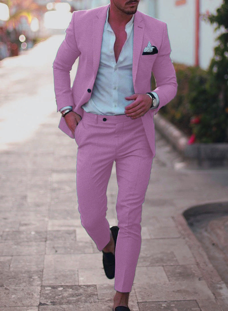 Men's Slim Fit Two-Piece Suit | Jacket and Trousers