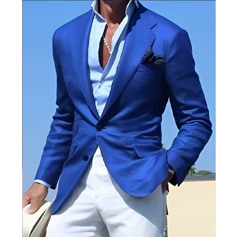 Men's Slim Fit Notch Lapel Blazer | Business Casual