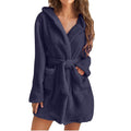 Women's Cozy Hooded Bathrobe | with Pockets and Belt