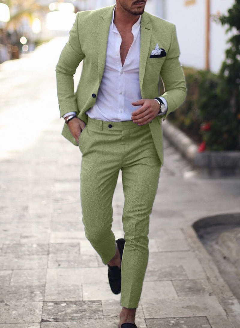 Men's Slim Fit Two-Piece Suit | Jacket and Trousers