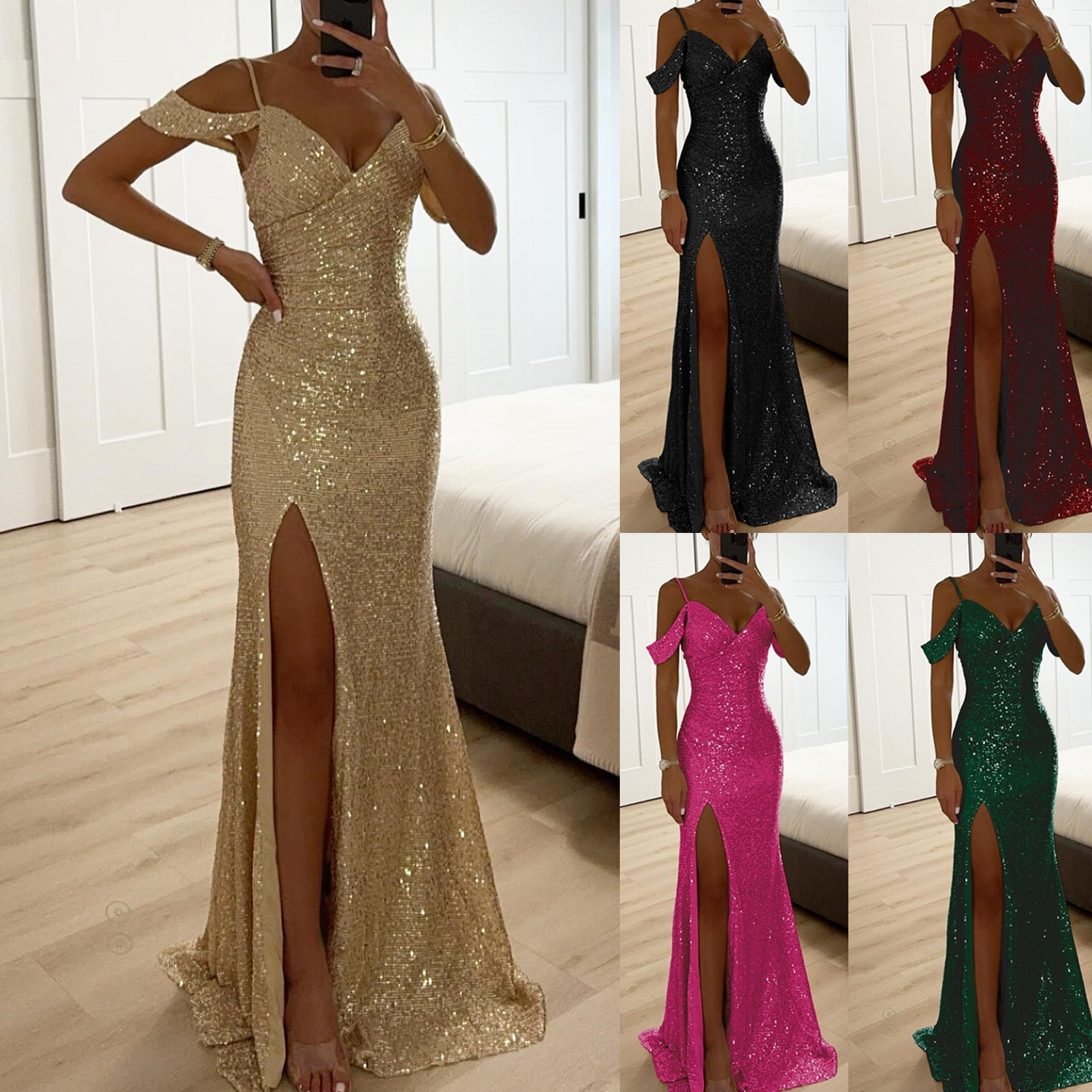 Glitter Evening Dress for Women