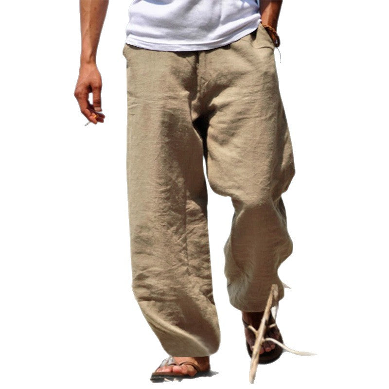 Men's Casual Summer Linen Trousers | Loose Fit